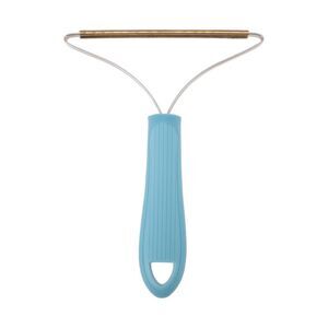 Portable Triangle Pet Hair Remover Light Blue